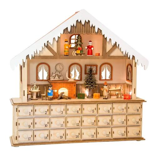 Small Foot - Calendrier De L'avent Illuminé Salon Beige