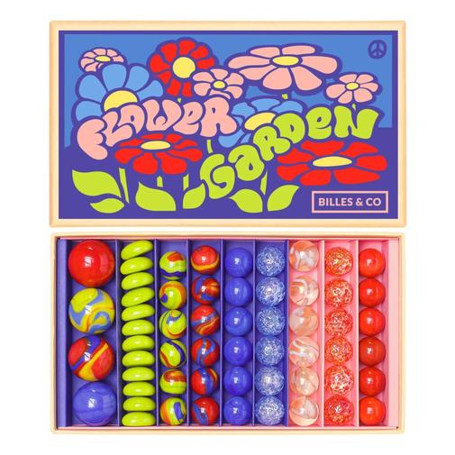 Billes & Co - Billes & Co - Coffret de 53 billes Flower Garden