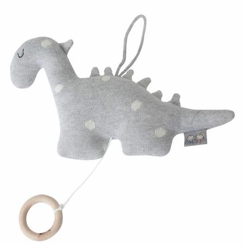 Sevira Kids - Peluche dinosaure musicale coton