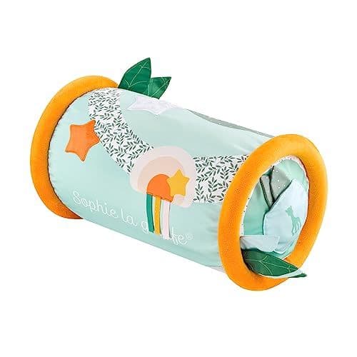 Sophie la Girafe - Sophie la Girafe - Rollin' Sophie la girafe (rouleau d'éveil) - Jouet d'éveil pour enfant - de nombreuses activités pour éveiller 5 sens de bébé - Dés 6 mois et +