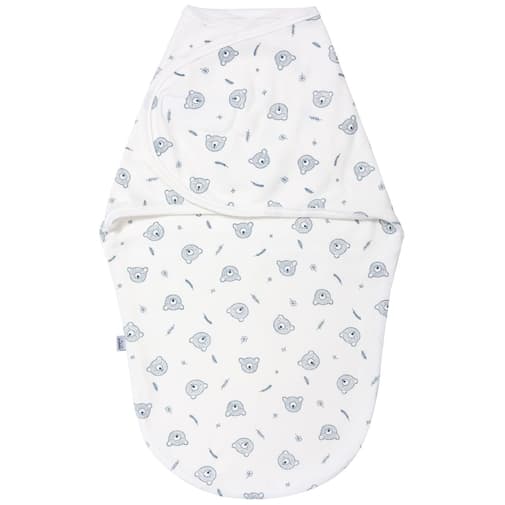 Jukki.fr - Boutique bébé - Couverture d’emmaillotage pour nouveau-né - Teddy Bear Blue