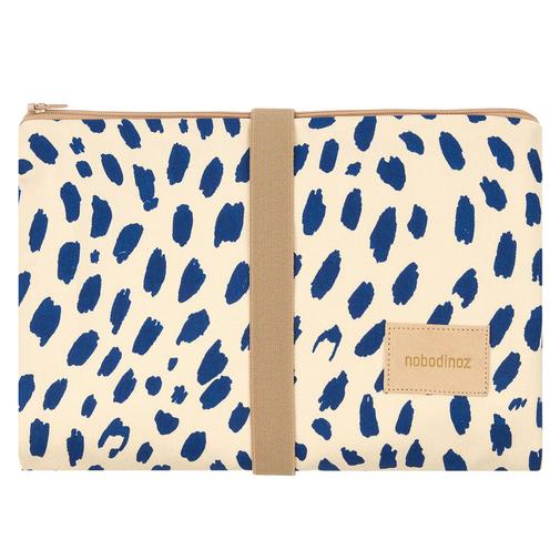 Nobodinoz - Tapis à Langer Imperméable Hyde Park - Leonie Blue