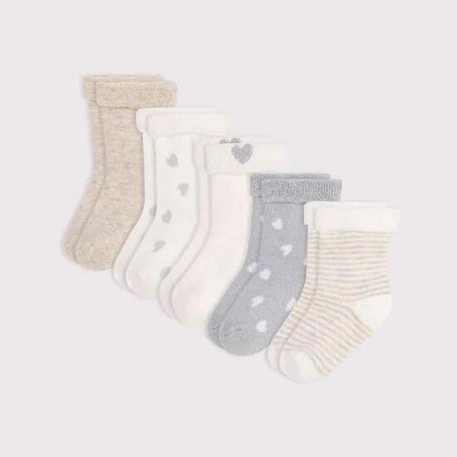 Petit Bateau - Lot de 5 Paires Chaussettes naissance