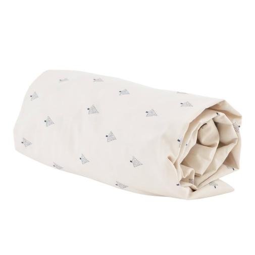 Little Crevette - Drap Housse Percale Coton Bio Motif Sapins