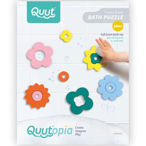 Quut - Puzzle de bain fleur Flower Power