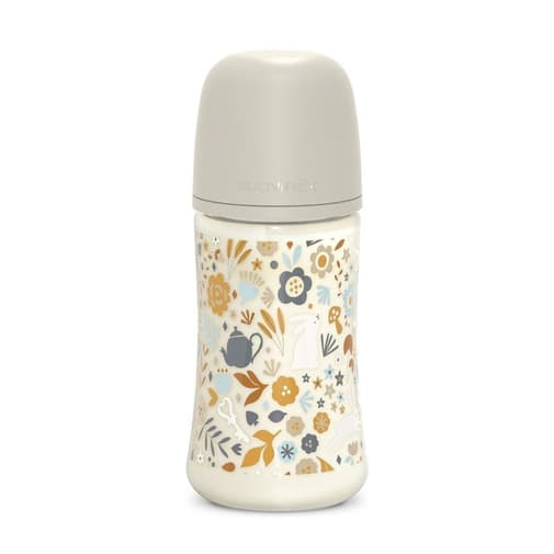 Suavinex - Biberon avec tétine symétrique SX Pro M 270ml Wonderland Beige