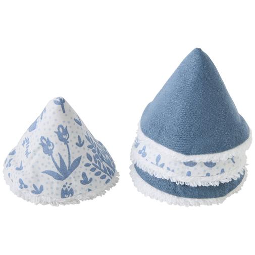 Bb&Co - Lot de 4 cônes pare pipi en popeline Forêt enchantée