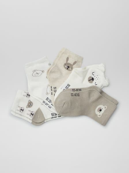 KIABI - Lot de 5 paires de chaussettes en maille stretch