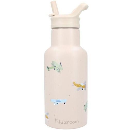Kidzroom - Gourde Avions beige (350 ml)