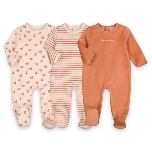 LA REDOUTE COLLECTIONS - Lot de 3 pyjamas 3 mois