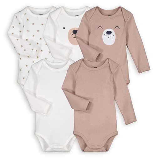 LA REDOUTE COLLECTIONS - Lot de 5 bodies manches longues