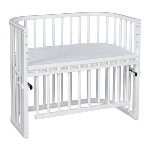BABYBAY - Grand lit berceau cododo blanc avec matelas - maxi comfort +