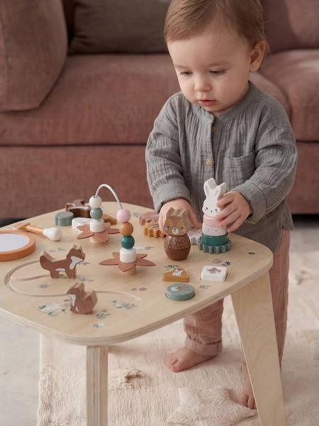 Vertbaudet - Table d'activités en bois FSC® rétro flower