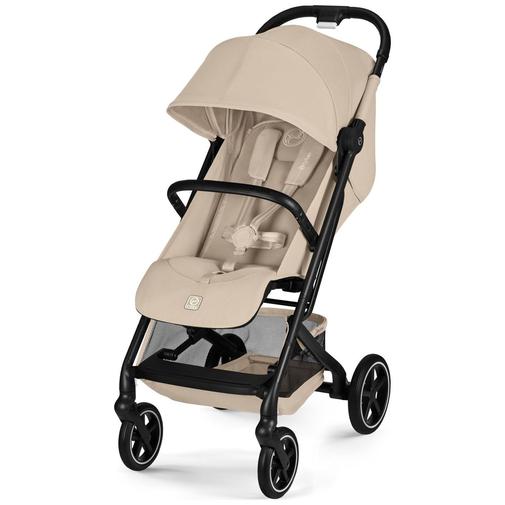 Cybex - Poussette Compacte et Citadine Beezy 2026 Châssis Noir Almond Beige