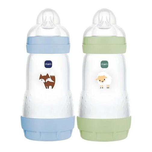 Mam - Lot de 2 Biberons Easy Start anti-colique Débit 2
