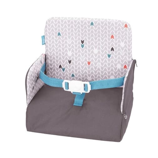 bebeboutik.fr - Réhausseur de Chaise Enfant Nomade - BADABULLE - Yummy Travel - Universel - Ultra Compact - Grand Rangement