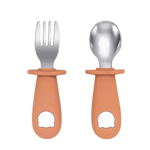 Petit Vadrouilleur - Lot de 2 Couverts Ergonomiques Bébé