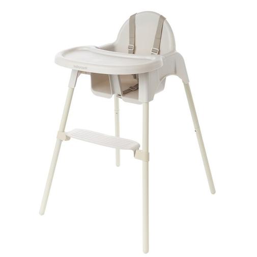 Babycare - Chaise haute fixe 2 en 1 Capucine 2.0 beige - Ecru