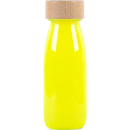 Petit Boum - Bouteille sensorielle Float Jaune fluorescente