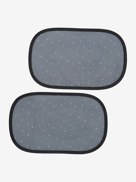 Vertbaudet - Lot de 2 pare-soleil noir imprimé - Vertbaudet