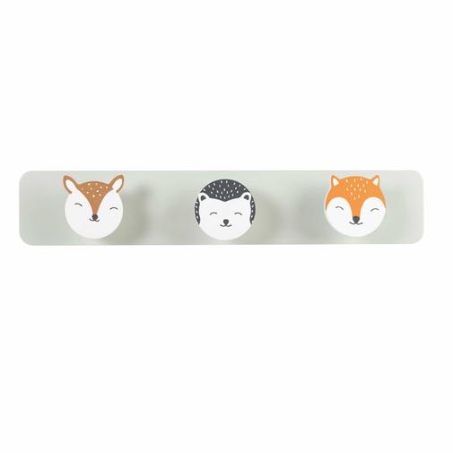 Maisons du Monde - Patère 3 crochets animaux multicolores