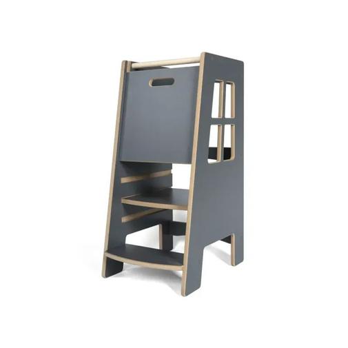 Tupti.wood - Tour d'apprentissage montessori pour enfant en bois gris