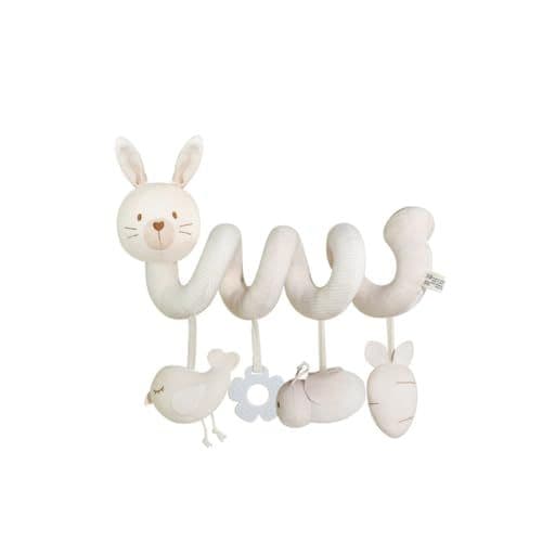 Surakey - Jouet de Poussette de Bébé, Spirale d'activité Bébé, Animaux Jouet en Peluche Spirale Suspendu d'activité Bébé pour Poussette Bébé, Lit, Siège Voiture, Jouets Sensoriels Développement Bébé