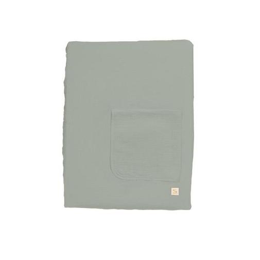 Sauthon - Matelas à langer + housse + serviette uni Sauge
