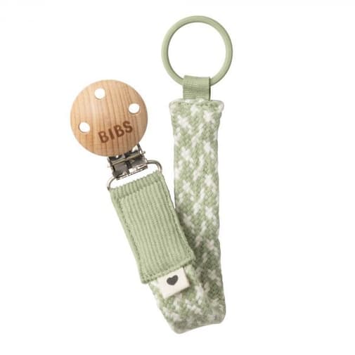 Bibs - Attache sucette Sage et Ivory