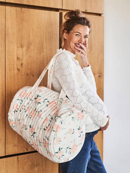 Vertbaudet - Sac à langer Baby Roll en gaze de coton eau de rose