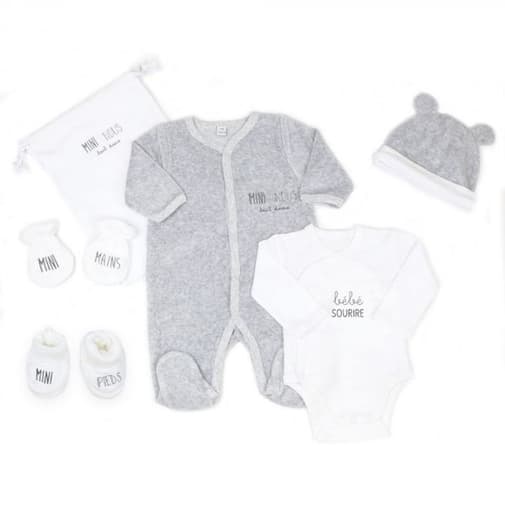 Trois kilos sept - Ensemble naissance 6 pièces 1 mois Mini Nous