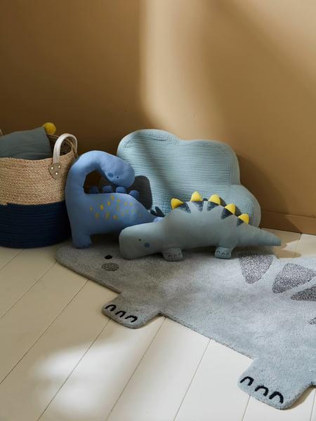Vertbaudet - Lot 2 coussins PETIT DINO bleu / kaki
