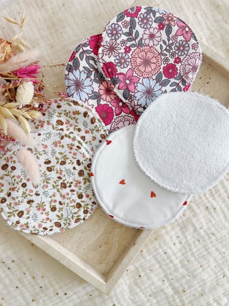 Les cotons de Romane : Produits d'hygiène réutilisables et lavables - Coussinets d'allaitement lavables et compresses écolos
