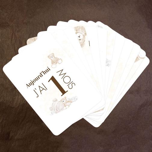 Le Faire-Part Français - Cartes étapes bébé Ourson