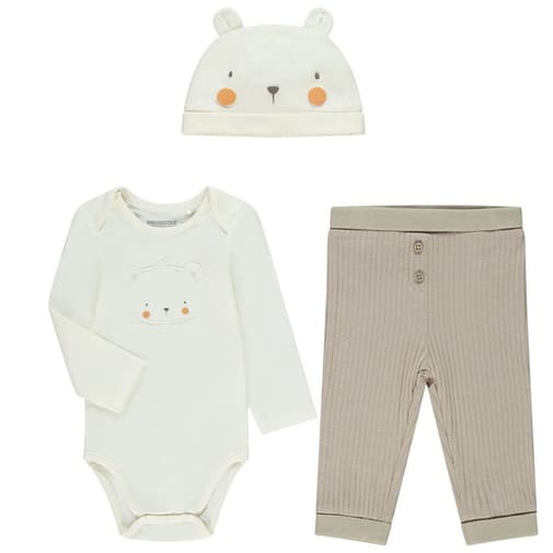 Orchestra - Ensemble ludique 3 pièces motif ourson pour bébé