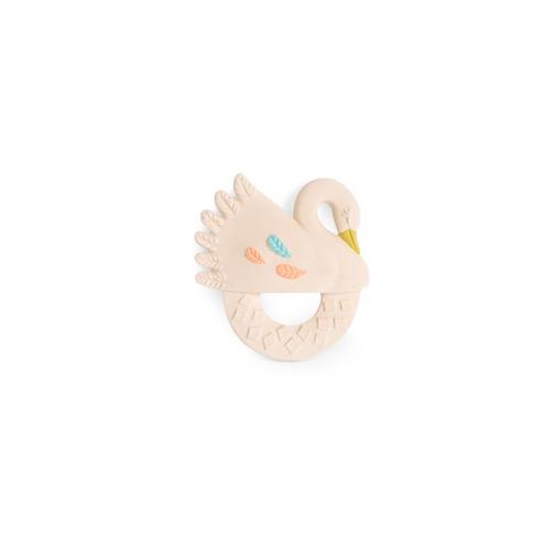 Moulin Roty - Hochet anneau de dentition caoutchouc Cygne