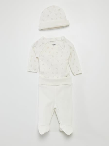 Kiabi - Ensemble body + pantalon avec pieds + bonnet