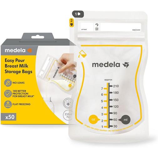 Medela - Boite de 50 sachets de conservation Easy pour lait maternel - Transparent