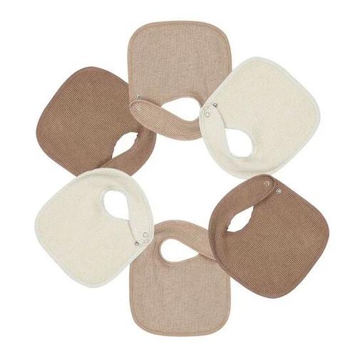 Trois Kilos Sept - Lot de 6 bavoirs nid d'abeille