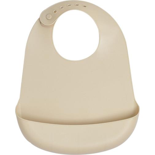 Trois Kilos Sept - Bavoir en silicone Nougat