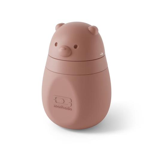 Monbento - Gourde Réutilisable Avec Tétine En Silicone 150ml Yummy Rose Blush