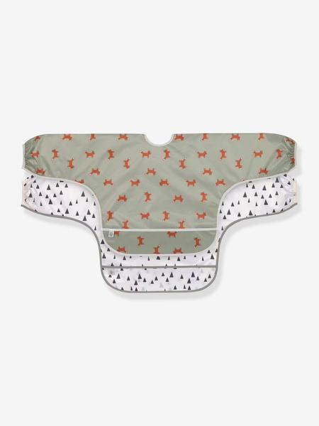 Lassig - Lot de 2 bavoirs manches longues LÄSSIG little forest renard - vert ol