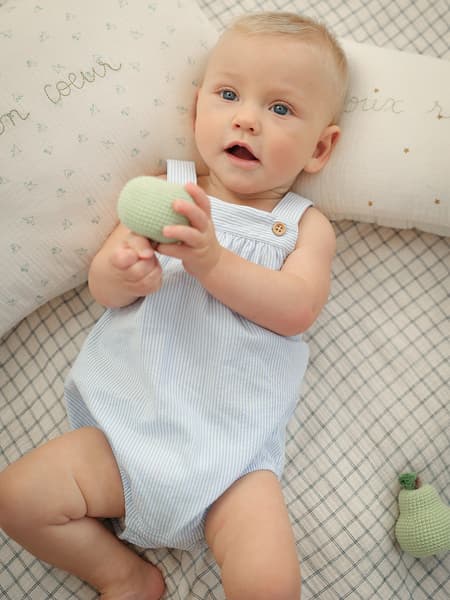 Cyrillus FR - Barboteuse en seersucker Bébé