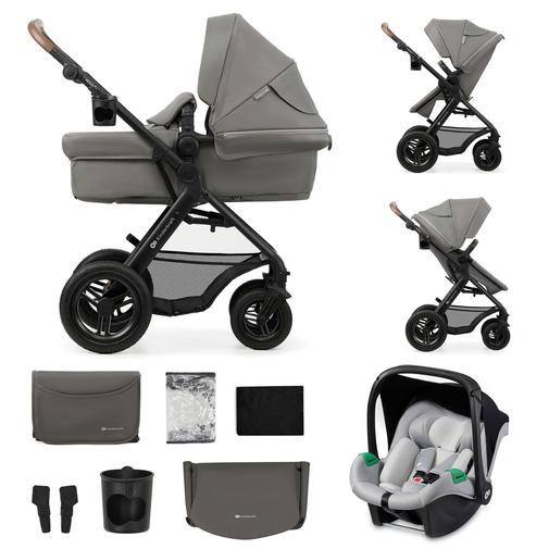 Kinderkraft - Poussette Trio MOOV 2 AIR gris clair