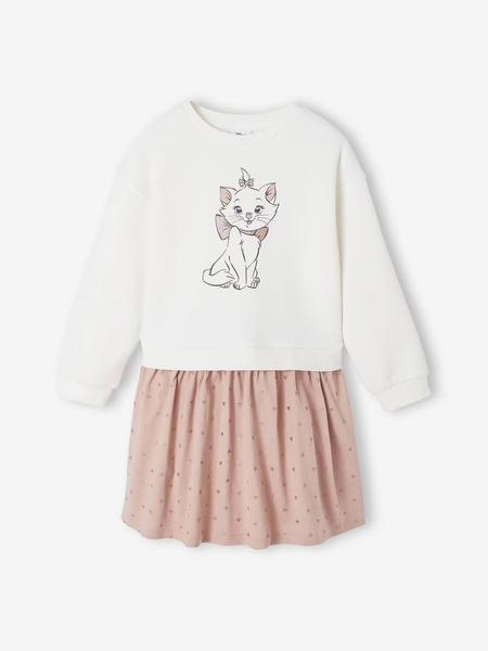 Disney Animals - Robe bi-matière Disney Marie les Aristochats gardenia/rose poudré