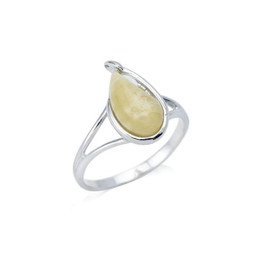 LaMaisonDelAmbre - Bague argent ambre