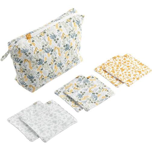 Sauthon - Trousse de toilette + 6 carrés éponge Promenons-nous