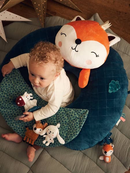 Vertbaudet - Coussin bébé des découvertes forêt enchantée - Vertbaudet