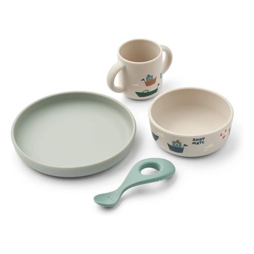 Liewood - Liewood - Set vaisselle Vivi en silicone - Set de 4