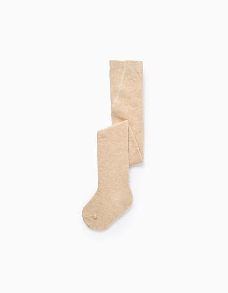 Zippy - Collant En Coton Flexible Beige Clair